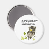 Aimant Chouette endormie (Recto/Verso)