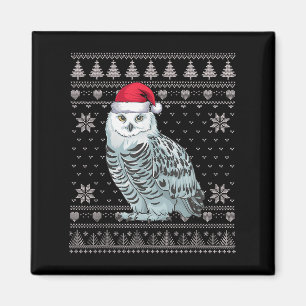 Aimant Chouette moche de Noël moche Chouette de Noël Père