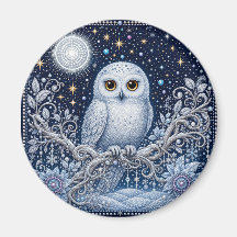 Chouette neige scintillante