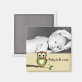 Aimant Chouette/Photo (Recto/Verso)