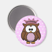 Aimant chouette princesse (Recto/Verso)