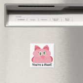 Aimant Chouette rose (In Situ (Lave-vaisselle))