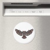 Aimant Chouette volante des tribus (In Situ (Lave-vaisselle))