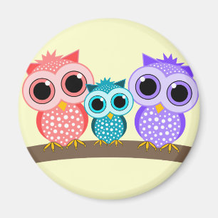 Aimant chouettes