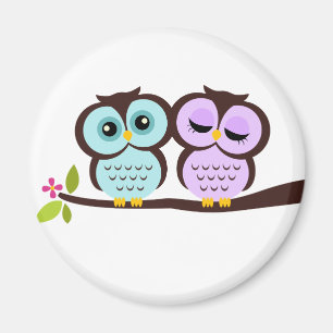 Aimant Chouettes adorables