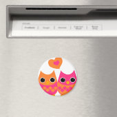 Aimant Chouettes d'amour douces (In Situ (Lave-vaisselle))
