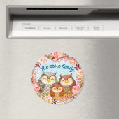 Aimant Chouettes mignonnes (In Situ (Lave-vaisselle))