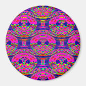 Aimant Chouettes psychédéliques....... (Devant)