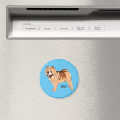 Aimant Chow Chow dog cartoon (In Situ (Lave-vaisselle))