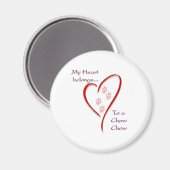 Aimant Chow Chow Heart Belongs (Recto/Verso)