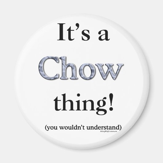 Aimant Chow Chow Thing (Devant)