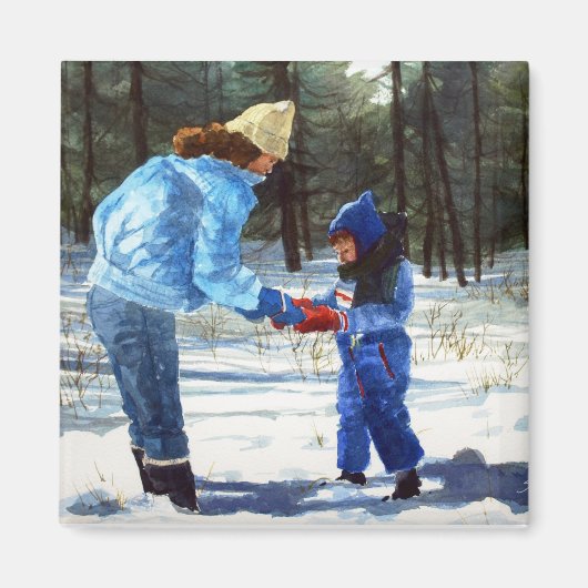 Aimant Chris & Sean dans la neige (Devant)