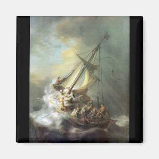 Aimant Christ dans une tempête sur la mer de Galilée -Rem