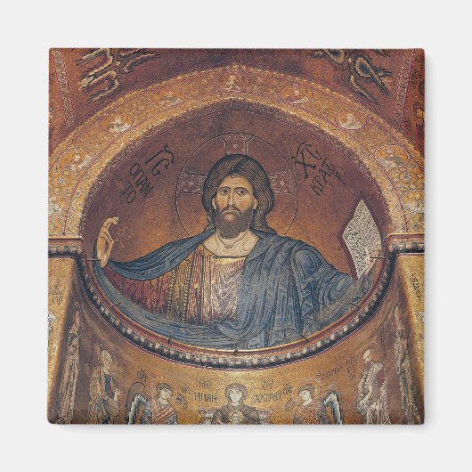 Aimant Christ Pantocrator et la Vierge (Devant)