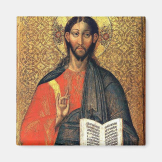 Aimant Christ Pantocrator icône orthodoxe du XVIe siècle 