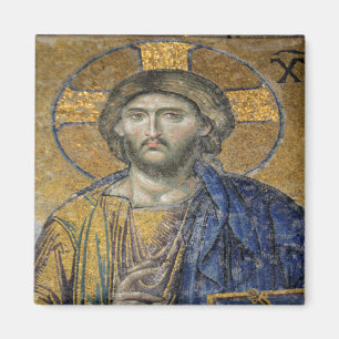 Aimant Christ Pantocrator Mosiac Iconique Religieux Romai