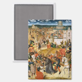 Aimant Christ Portant la peinture à l'huile d'art croisé (Recto/Verso)