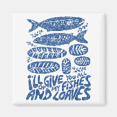 Aimant Christian 2 Fishes 5 Breads 5000 Against (Devant)