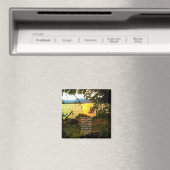 Aimant Christian Bible Verse Lac Paysage Créationarts (In Situ (Lave-vaisselle))