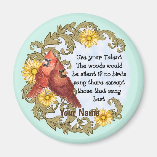 Aimant Christian Cardinals Talent (Devant)