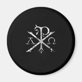 Aimant Christian Chi Rho T-Shirt Labarum Christogram Cros (Devant)