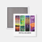 Aimant Christian Custom Name BIBLE SCRIPTURE VERS (Recto/Verso)