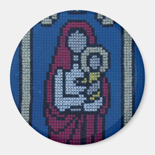 Aimant Christian embroidery (Devant)