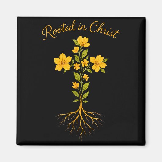 Aimant Christian Graphic Tee Rooted In Christ For Women F (Devant)