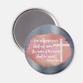 Aimant Christian KJV Bible Verse (Recto/Verso)