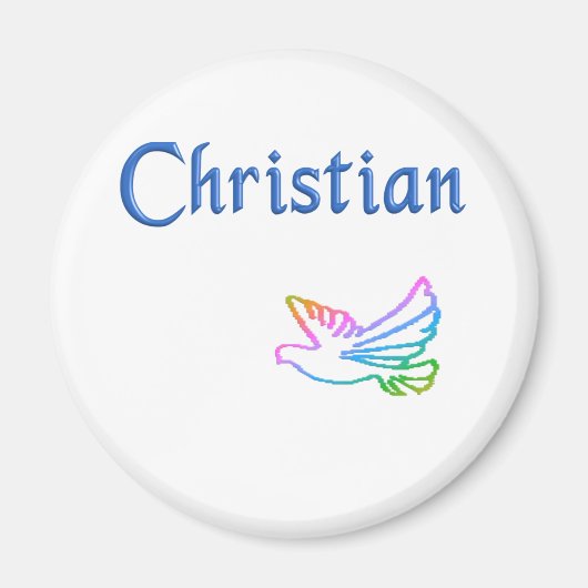 Aimant Christian Rainbow Dove (Devant)