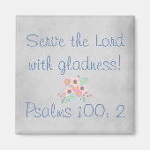 Aimant Christian Serve le Seigneur (Devant)