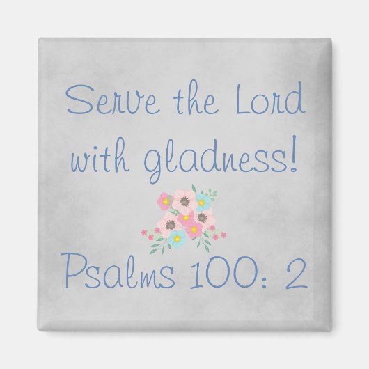 Aimant Christian Serve le Seigneur (Devant)