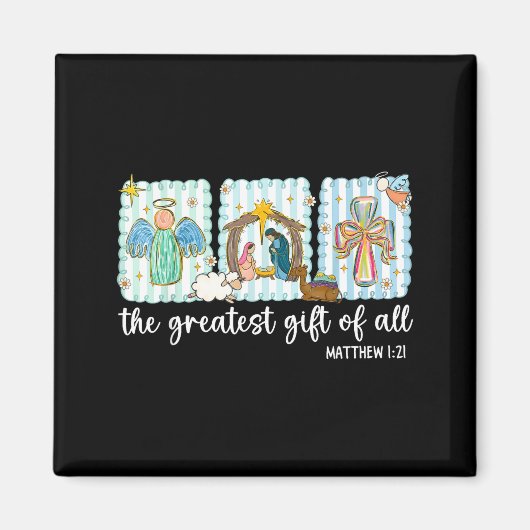 Aimant Christian The Greatest Gift For All Christmas Nati (Devant)