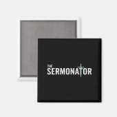 Aimant Christian The Sermonator - Pastor &amp; Preacher C (Recto/Verso)