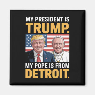Aimant Christianisme Patriotique Trump Détroit Pape 