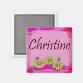 Aimant Christine Daisy Christine (Recto/Verso)