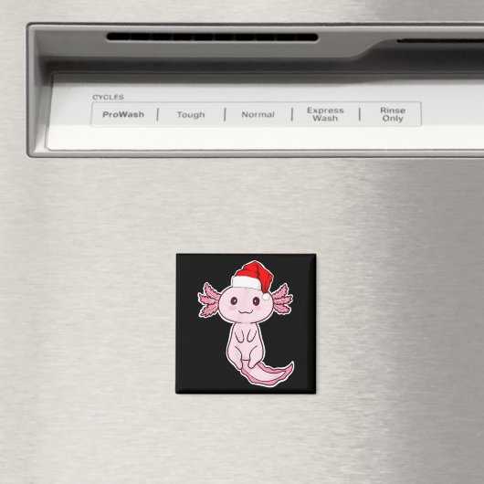 Aimant Christmas Axolotl  (In Situ (Lave-vaisselle))
