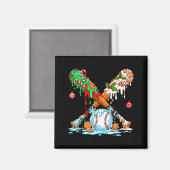 Aimant Christmas Baseball Ice Cream Drip Candy Game Day B (Recto/Verso)