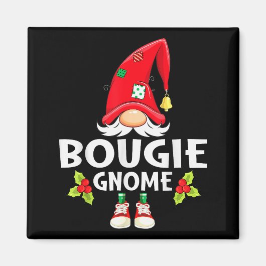 Aimant Christmas Bougie Gnome X-mas Family Matching (Devant)