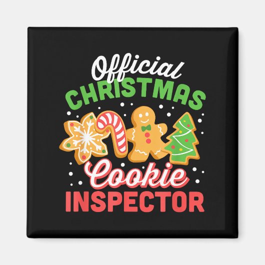 Aimant Christmas Cookie Inspector Dad  (Devant)