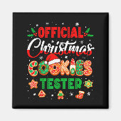 Aimant Christmas Cookie Tester Taster Baking Crew Toddler (Devant)