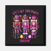 Aimant Christmas Crushing It Nutcracker - Funny Retro Ugl (Devant)