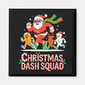 Aimant Christmas Dash Squad Running Runner Marathon Team (Devant)