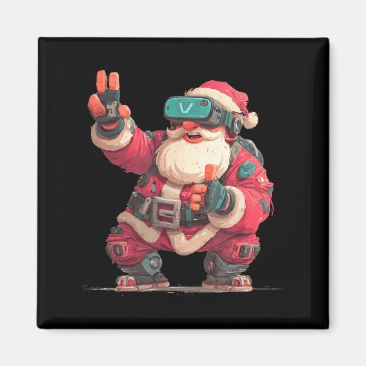 Aimant Christmas Gamer Look With This Cool Vr Santa Claus (Devant)