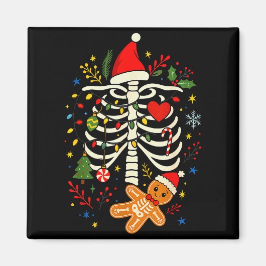 Aimant Christmas Gingerbread Pregnancy Announcement Mommy (Devant)