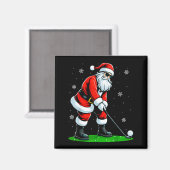 Aimant Christmas Golf Santa Golfer Xmas Funny Christmas G (Recto/Verso)