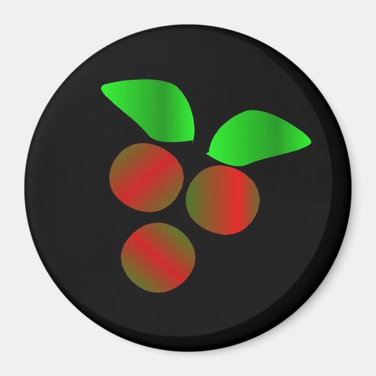 Aimant Christmas Holly (Devant)
