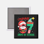 Aimant Christmas I Survived 67 Days Of School Funny Six S (Recto/Verso)