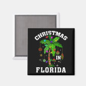 Aimant Christmas In Florida Deck The Palm Tree Xmas Winte (Recto/Verso)