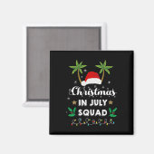 Aimant Christmas In July Squad Funny Summer Xmas Santa Ha (Recto/Verso)